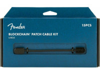 Fender  Blockchain Patch Cable Kit LRG Black Angled - Angled